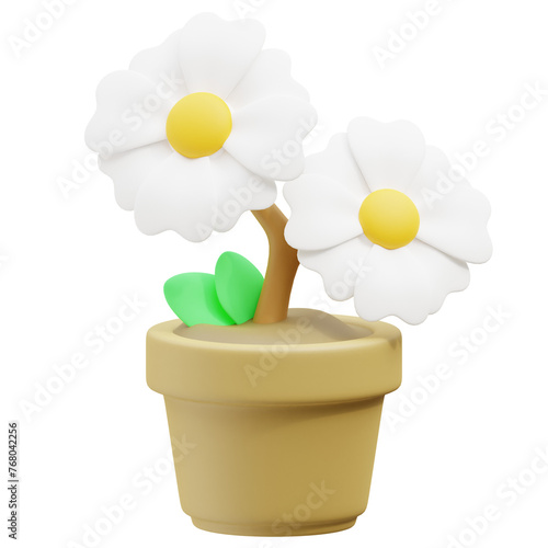Flower Pot 3d icon