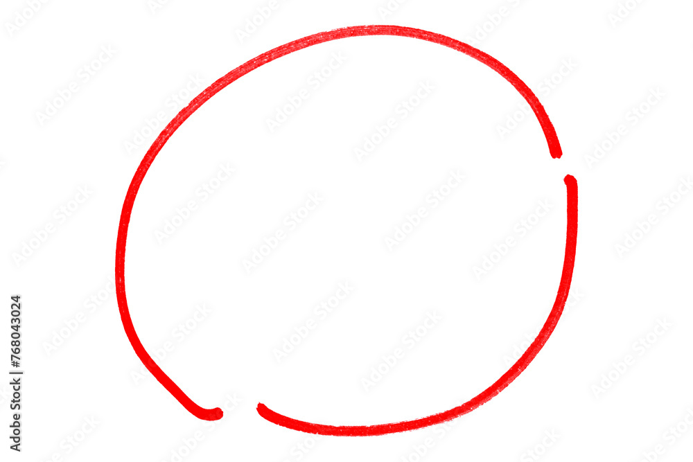 Red round brush isolated on transparent background. Red round brush isolated on transparent background.