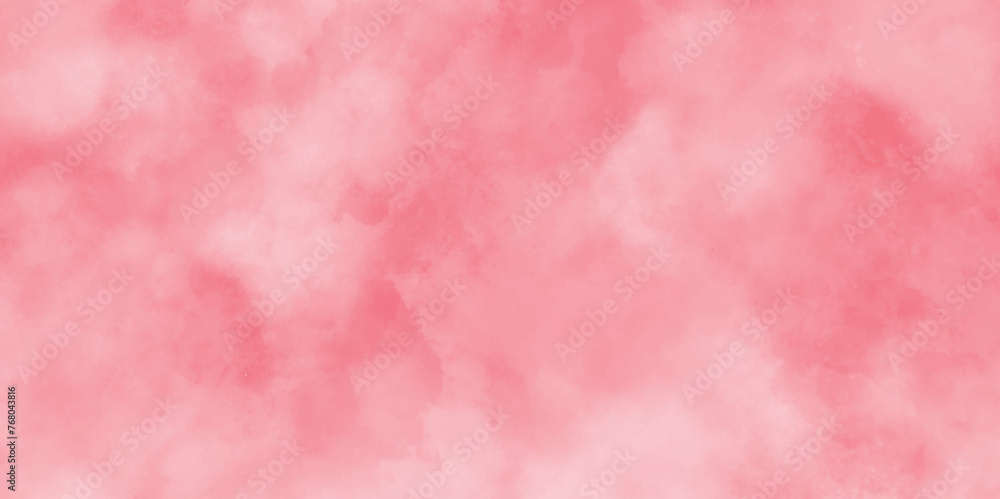 Luxury magenta watercolor canvas for splash design.  Pink color light ink effect. Red gold pink sparkle glossy texture surface backdrop. Paint light pink watercolor background on white paper texture.