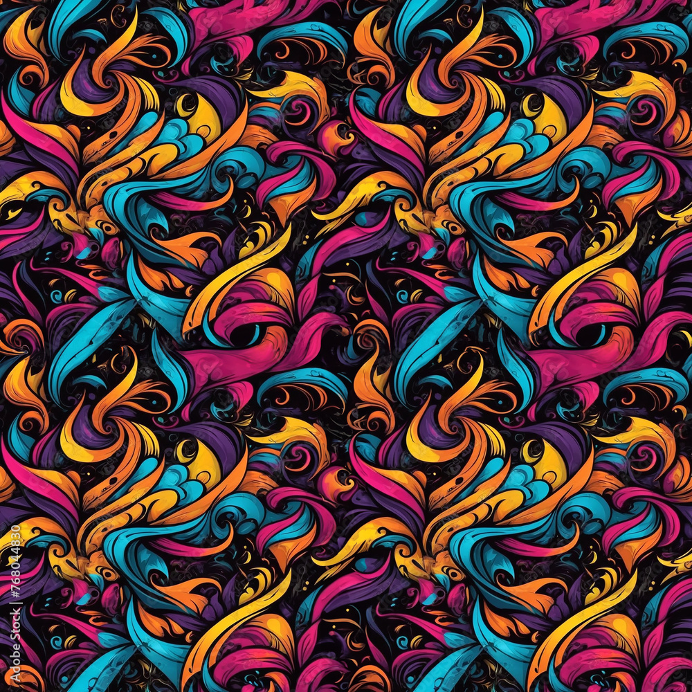 Seamless colorful abstract pattern Seamless colorful abstract pattern