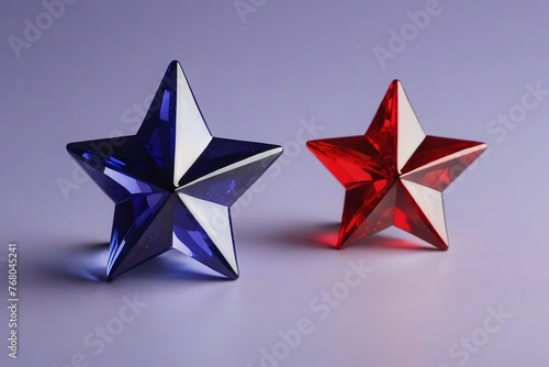 Red and Blue Stars