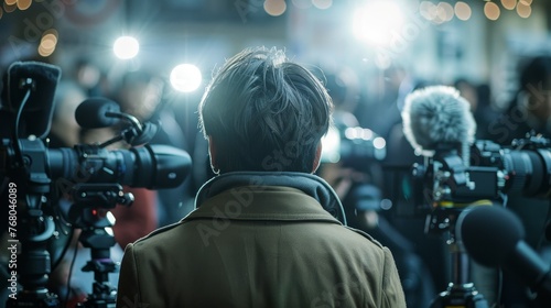 Journalist at a press conference © Media Srock