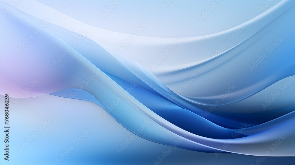 Wavy blue abstract minimalist background. Timeless design with smooth wavy pattern.