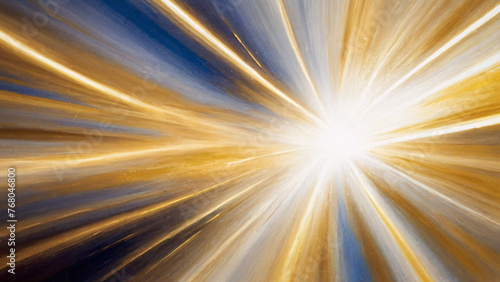 Yellow blue high speed comet flash background illustration.