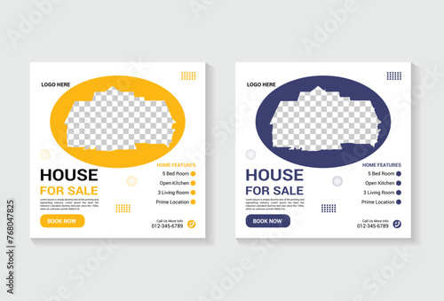 house property social media or instagram post template