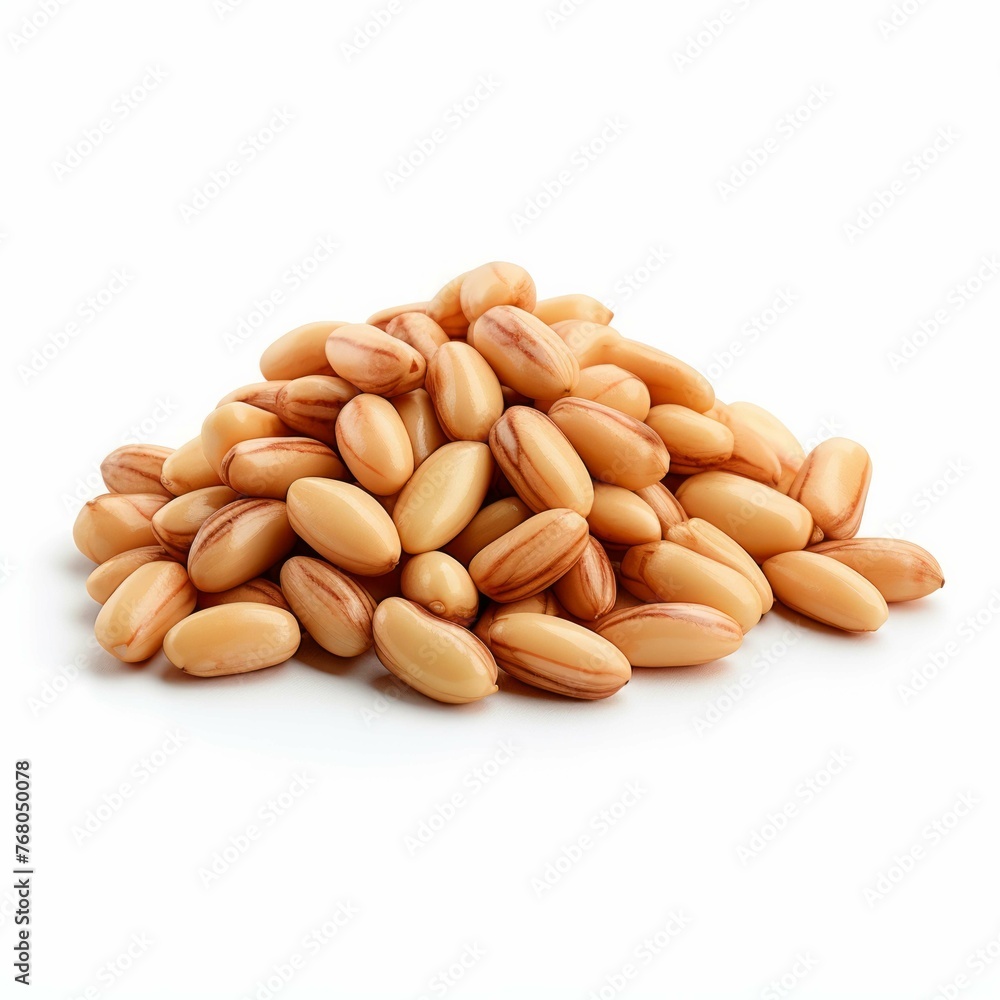 Pine Nuts isolated on white background Pine Nuts isolated on white background