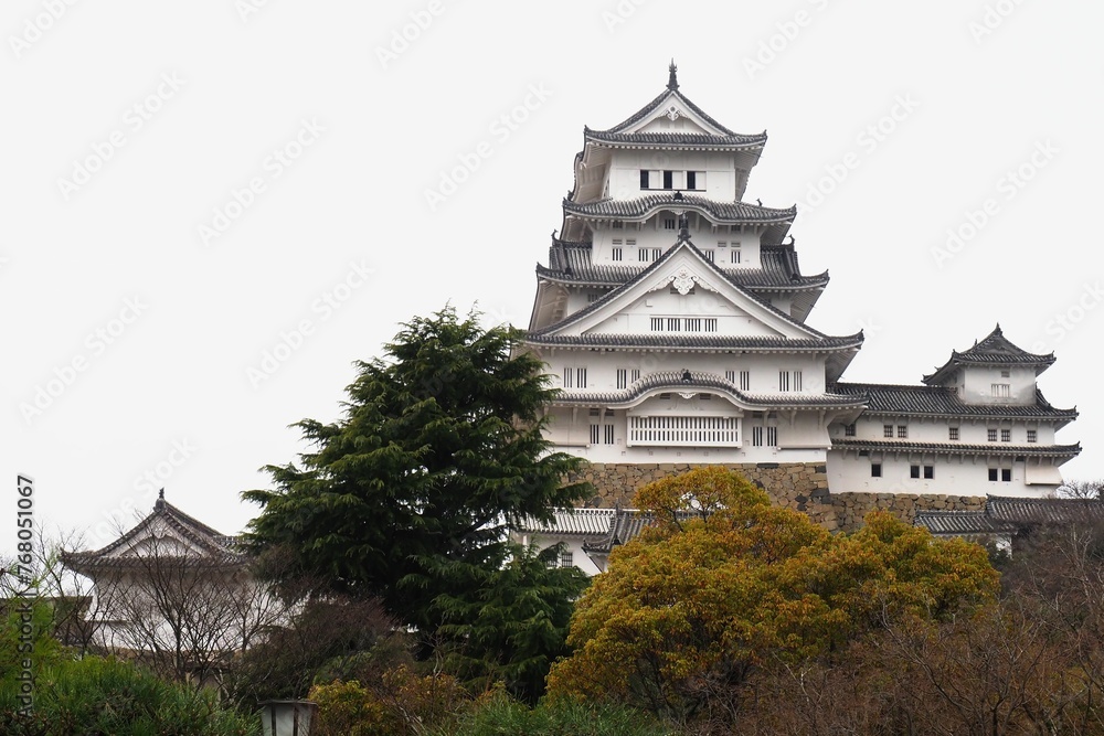 日本の国宝であり世界遺産の姫路城の天守閣