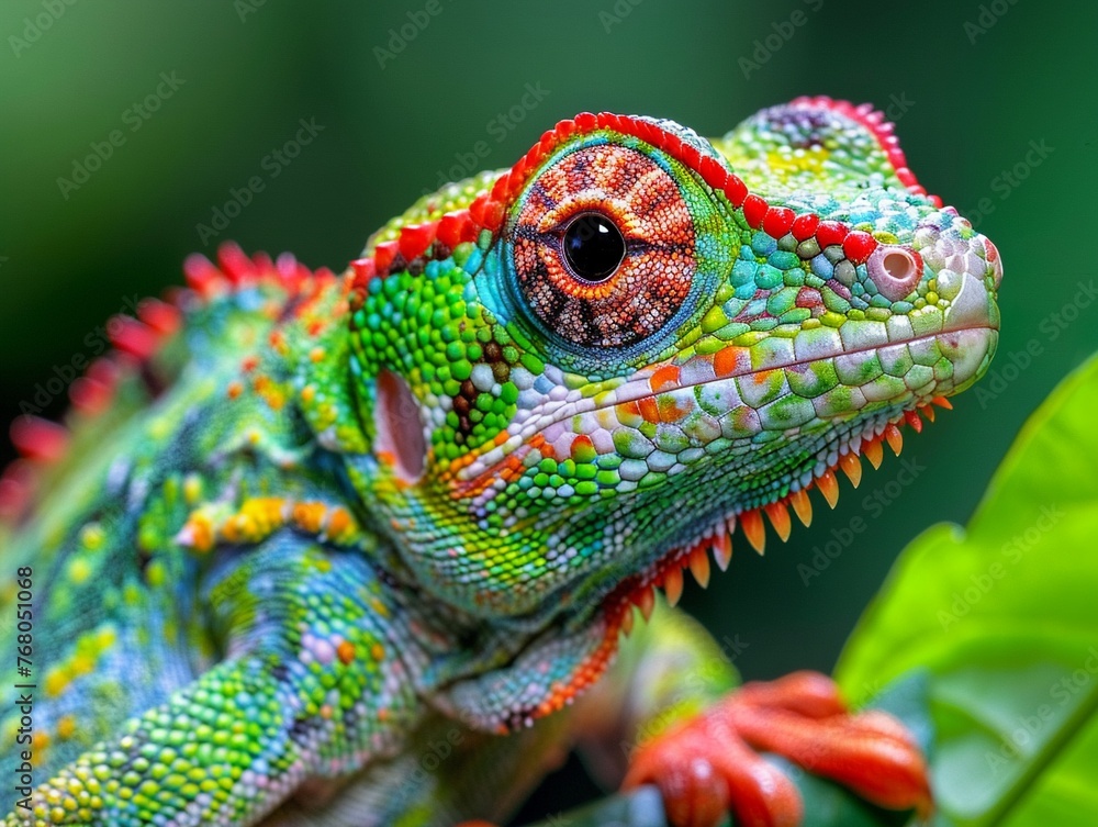 Obraz premium Exploring tropical rainforests, vibrant wildlife sounds, humid air, daylight adventure , close up
