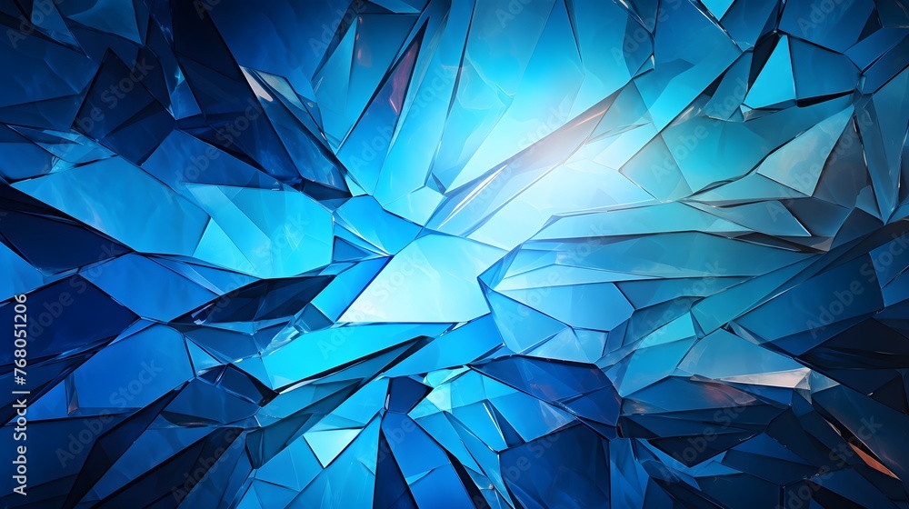 Shattered glass with blue theme illustration. Shattered glass with blue theme illustration.