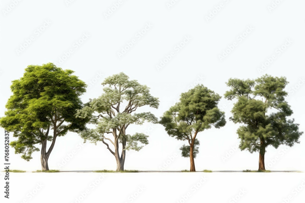 custom made wallpaper toronto digital4 tree varieties of the same species on white background in a