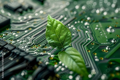 Green technology controls for economic production recycling energy saving and environmentally friendly electrical systems. Concept Green Technology, Economic Production, Recycling, Energy Saving