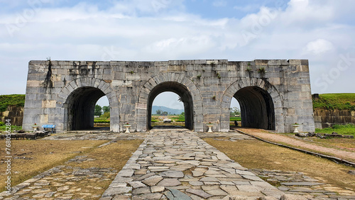 Citadel Of The Ho Dynasty In Vinh Loc District, Thanh Hoa, Vietnam. Citadel Of The Ho Dynasty Was Recognised By UNESCO As A World Cultural Heritage Site In 2011.