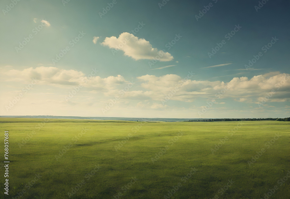 Landscapes of a grassy field Landscapes of a grassy field