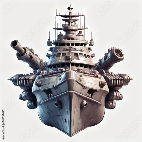 War Ship Logo Design Very Cool