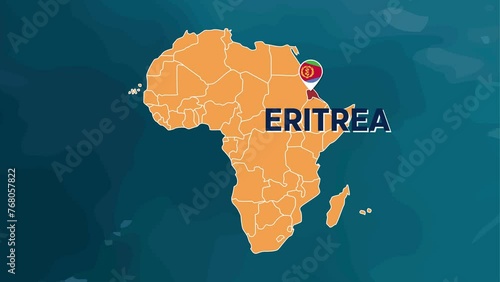 Eritrea Location Map, Africa Map, Where is Eritrea?,  photo