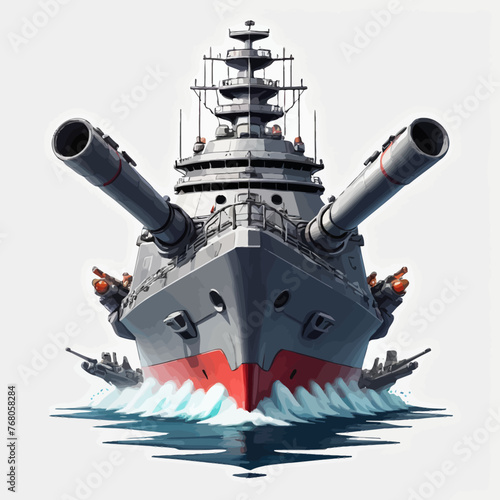 War Ship Logo Design Very Cool