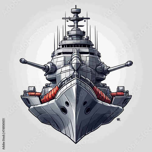 War Ship Logo Design Very Cool