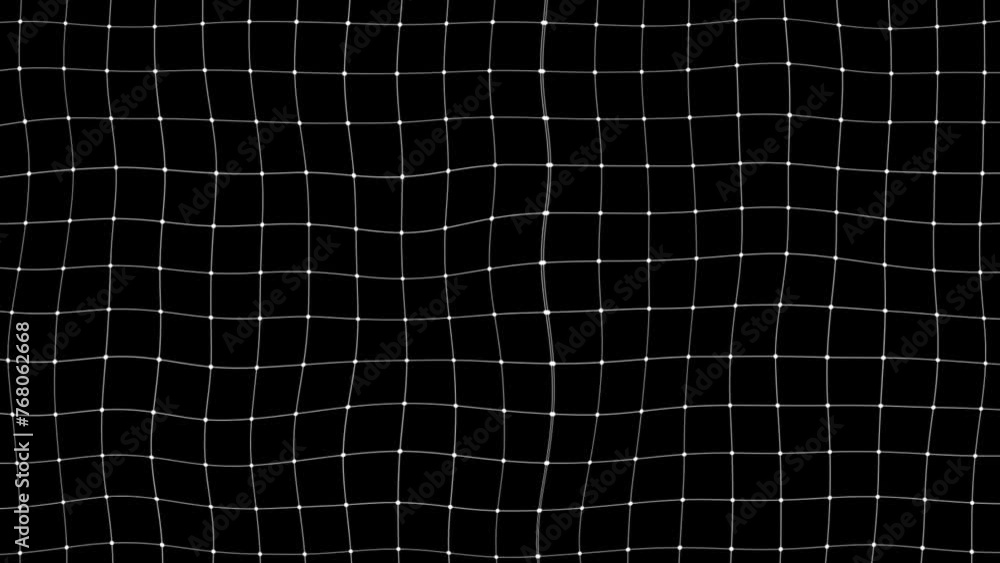 Moving white Grid lines on black background. animation background for ...