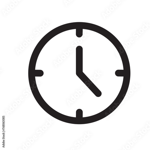 Clock icon vector. Weather icon vector illustration.