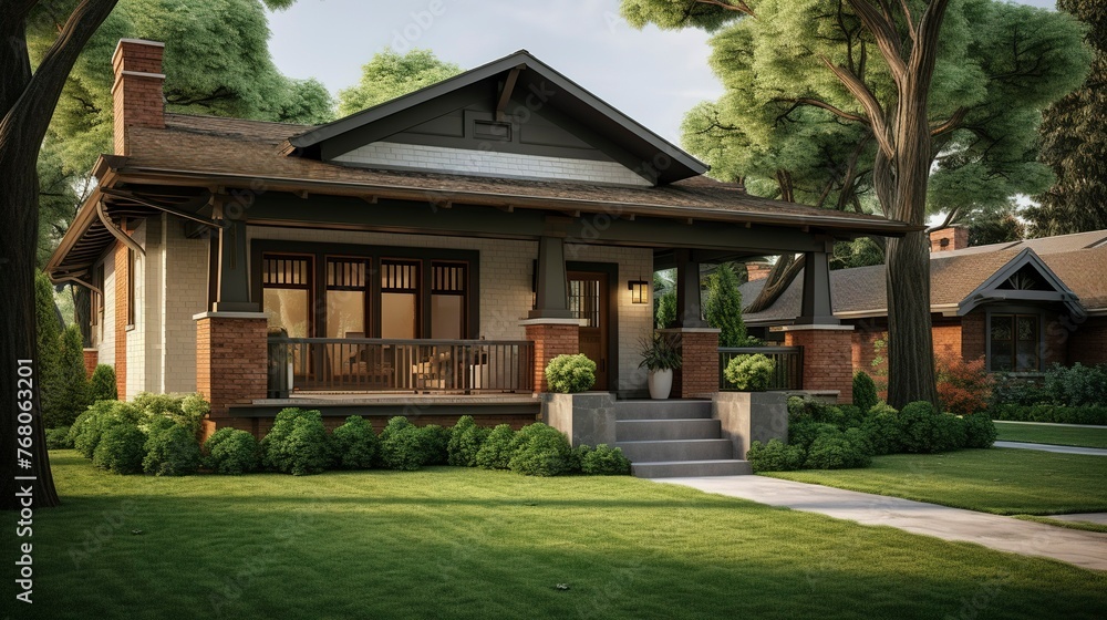 A photo of a Bungalow Exterior Capturing Simplicity A photo of a Bungalow Exterior Capturing Simplicity