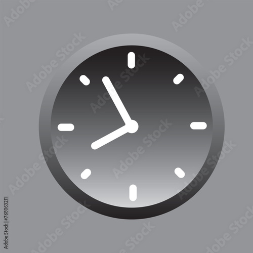 Clock icon vector. Weather icon vector illustration.