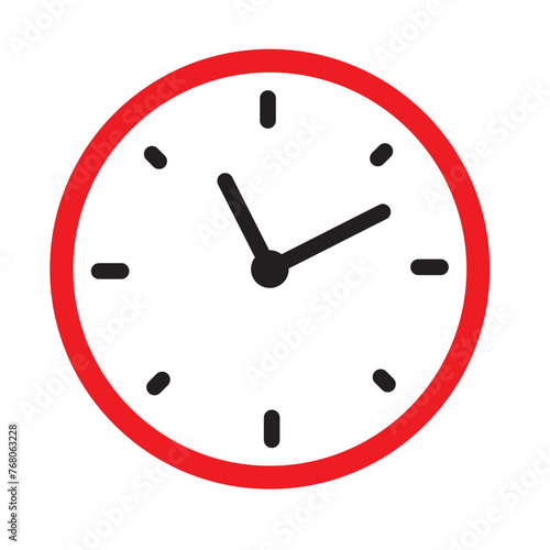 Clock icon vector. Weather icon vector illustration.