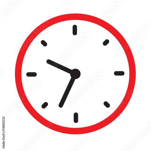 Clock icon vector. Weather icon vector illustration.