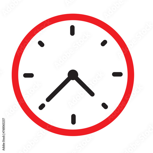 Clock icon vector. Weather icon vector illustration.