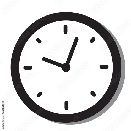 Clock icon vector. Weather icon vector illustration.