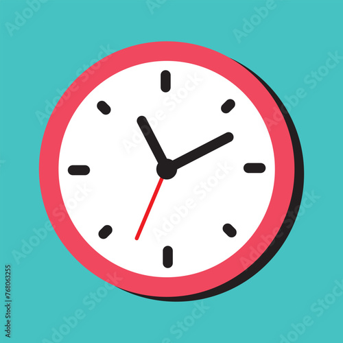 Clock icon vector. Weather icon vector illustration.