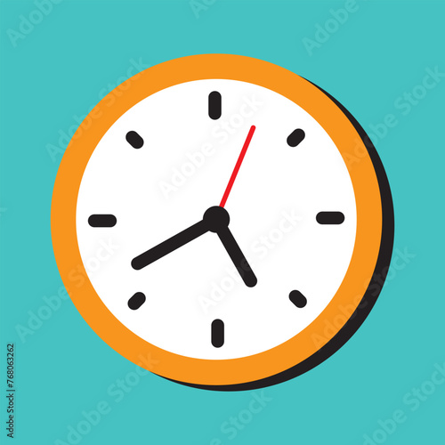 Clock icon vector. Weather icon vector illustration.