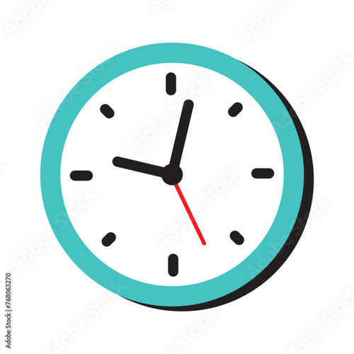 Clock icon vector. Weather icon vector illustration.