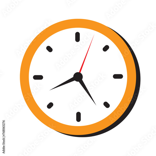 Clock icon vector. Weather icon vector illustration.