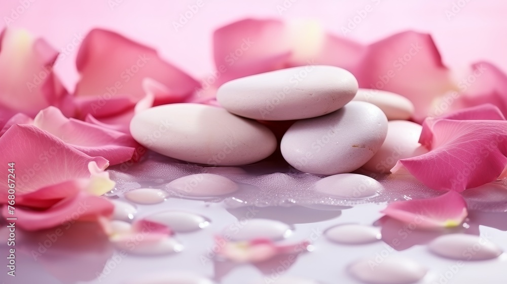 Petals of pink rose spa background Petals of pink rose spa background