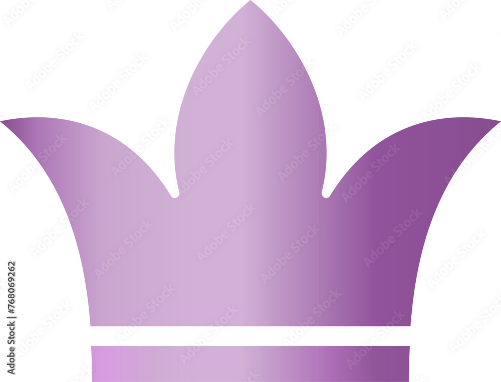 Purple Crown with Metallic Effect Purple Crown with Metallic Effect