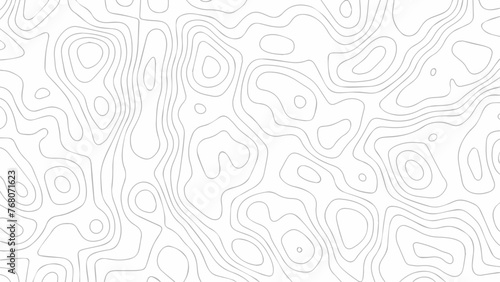 Abstract background with waves Geographic mountain relief. Abstract lines background. Contour maps. Vector illustration, Topo contour map on white background, Topographic contour lines.