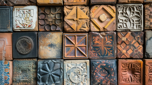 Tiles of different shapes and sizes © brillianata