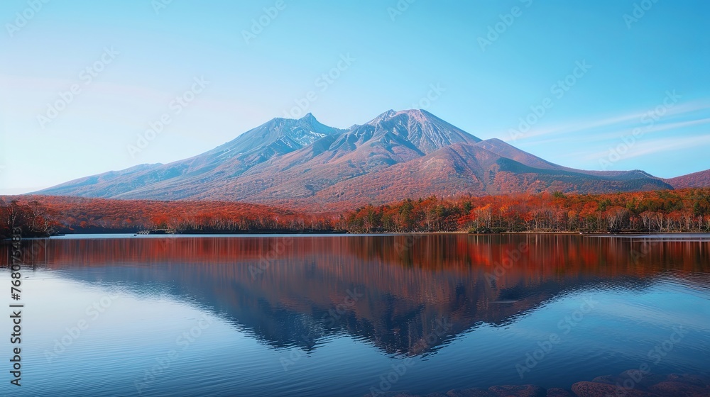 Autumn Majesty: Mountain Reflections