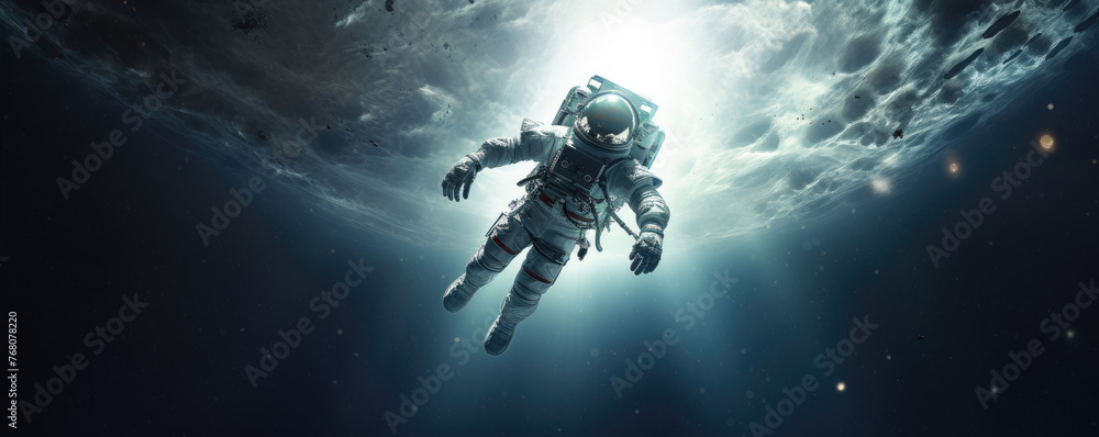 Astronaut lost deep in space Astronaut lost deep in space