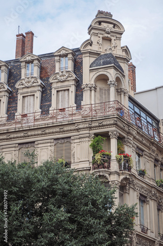 Historic tenement in Lyon city  France