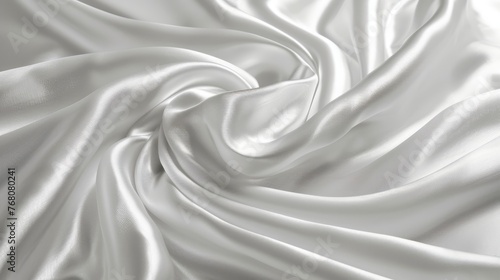 Luxurious white silk fabric perfect for creating elegant and sophisticated wedding backgrounds