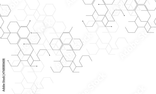 Abstract black isometric blocks with dots for banner template