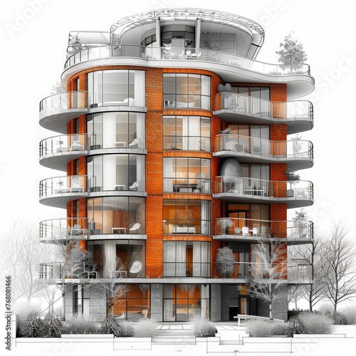 Residential building archit...