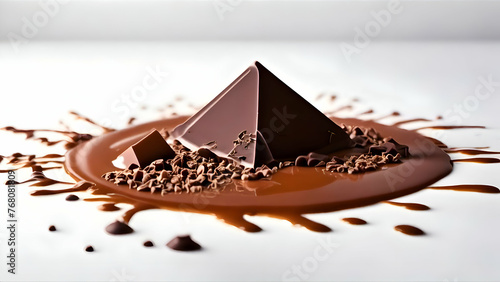 Chocolate, brown, sugar, delicious, sweet, white, cocoa, dark, liquid, cream, melted, melting, splash, tasty, pouring, black,milk,milky ,chocolate cake with cream, background, wallpaper