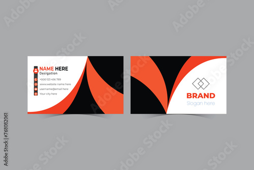 Corporate business card design template