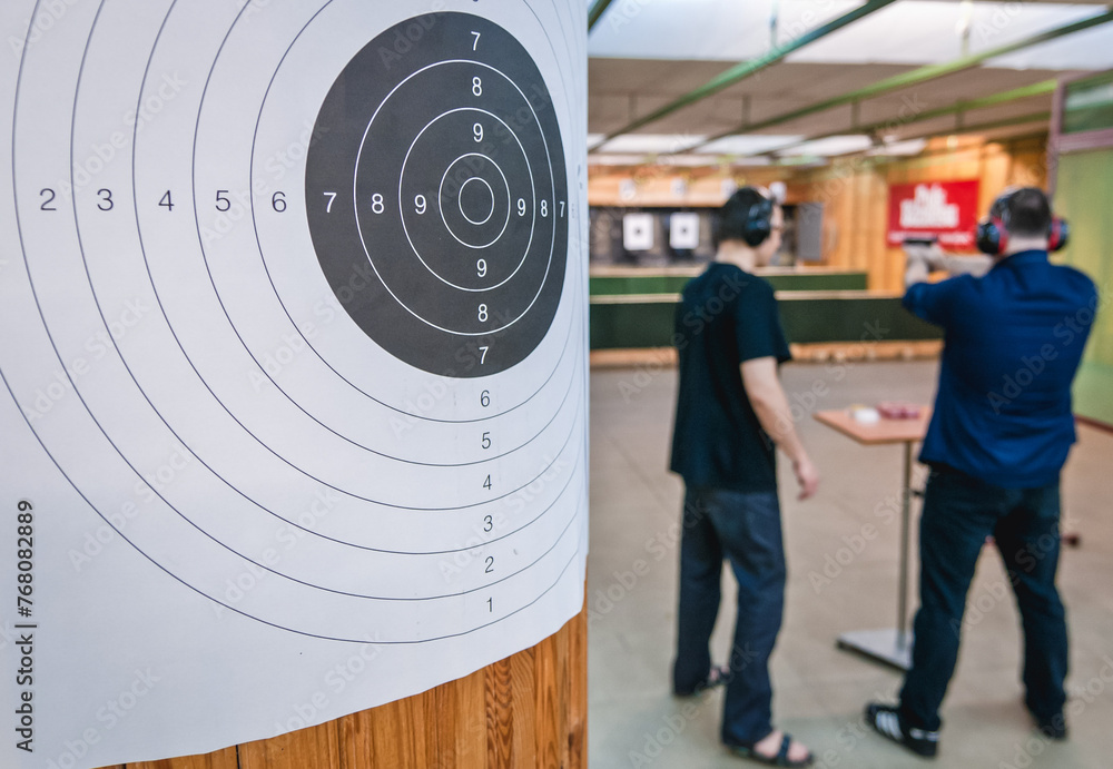 Shooting range in Warsaw city, Poland
