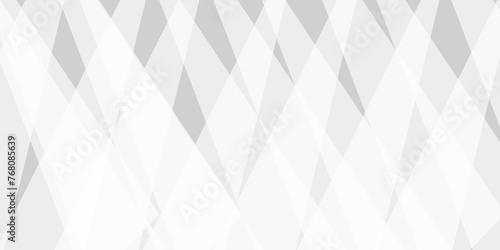 Abstract background with white and gray and geometric style with simple lines and corners, polygons as background geometric style. Space design concept. Decorative web layout or poster, banner. 