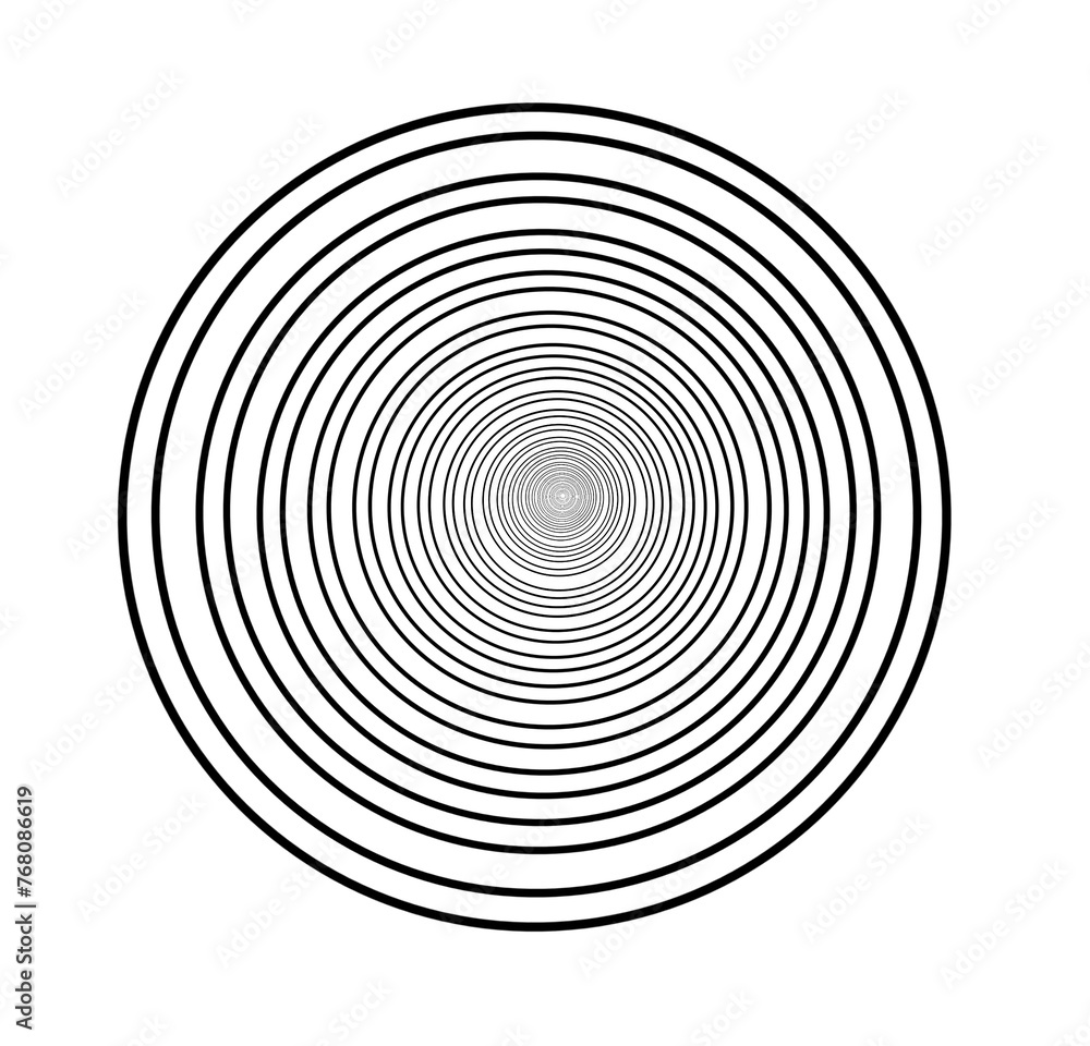 several black circular lines form a shooting target on a white background several black circular lines form a shooting target on a white background