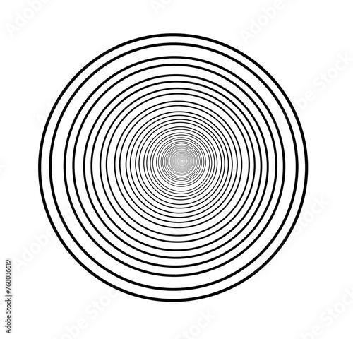 several black circular lines form a shooting target on a white background