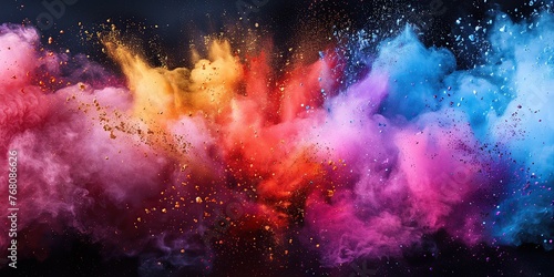 Vibrant Eruption  A Symphony of Color